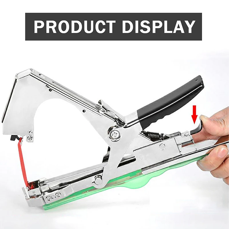 

Stainless Steel Garden Tools Plants Branch Hand Tying Machine Binding for Vegetables Grapes Vines Tapener Home Garden