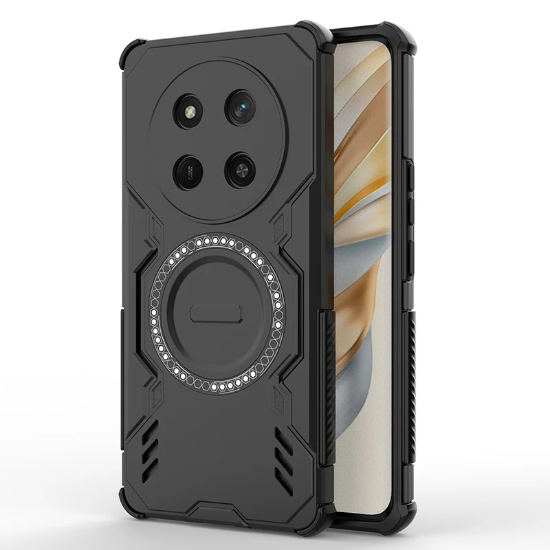 Shockproof Armor Protection Phone Case with Car Magnetic Holder