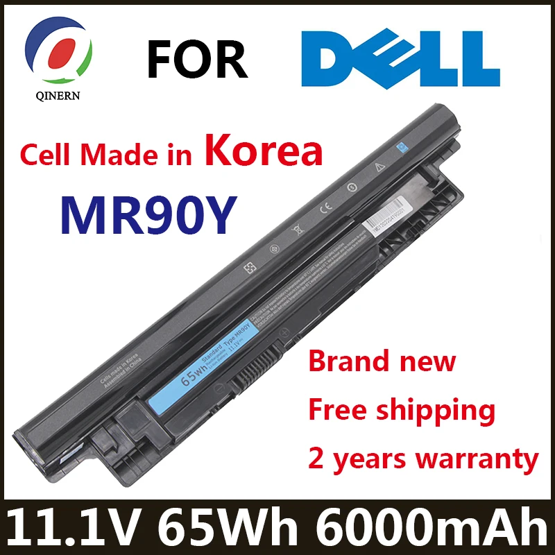 Laptop Battery MR90Y 65Wh 11.1V For DELL Inspiron 3421 3721 5421 5521 5721 3521 3437 3537 5437 5537 3737 Vostro 2421 2521 XCMRD