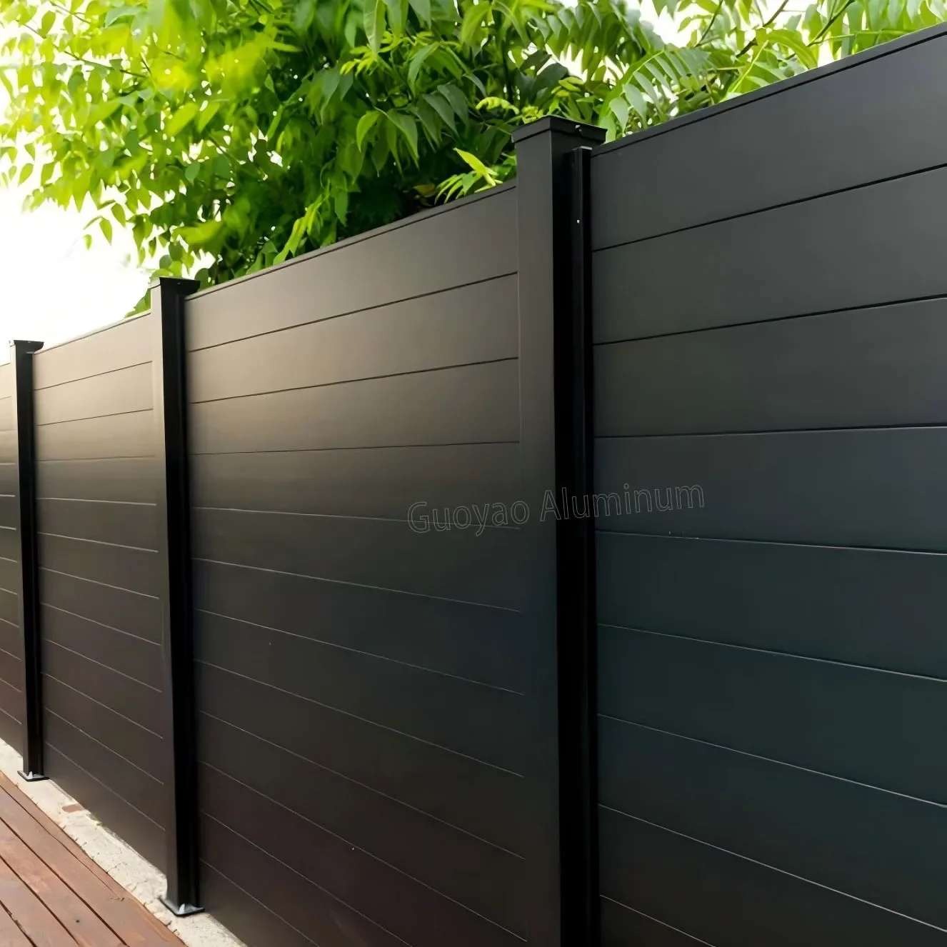 China Guoyao aluminum privacy safety modern house high security home fencing panel garden lattice cheap swimming pool 5