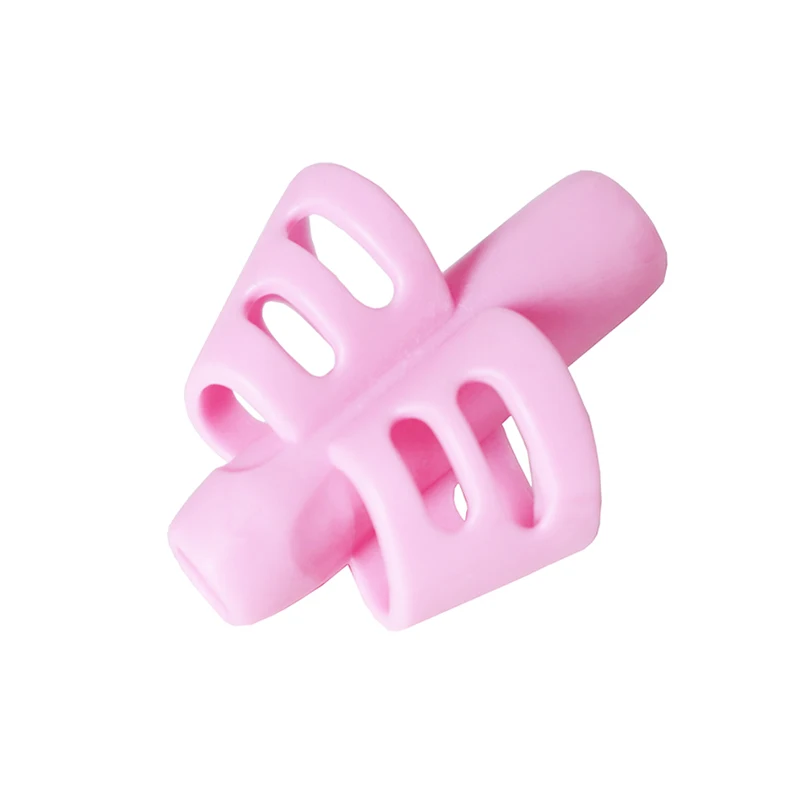 1PC Silicone Two-finger Pen Gripper One Second Positioning and Writing Posture Corrector Children Student Stationery Wholesale