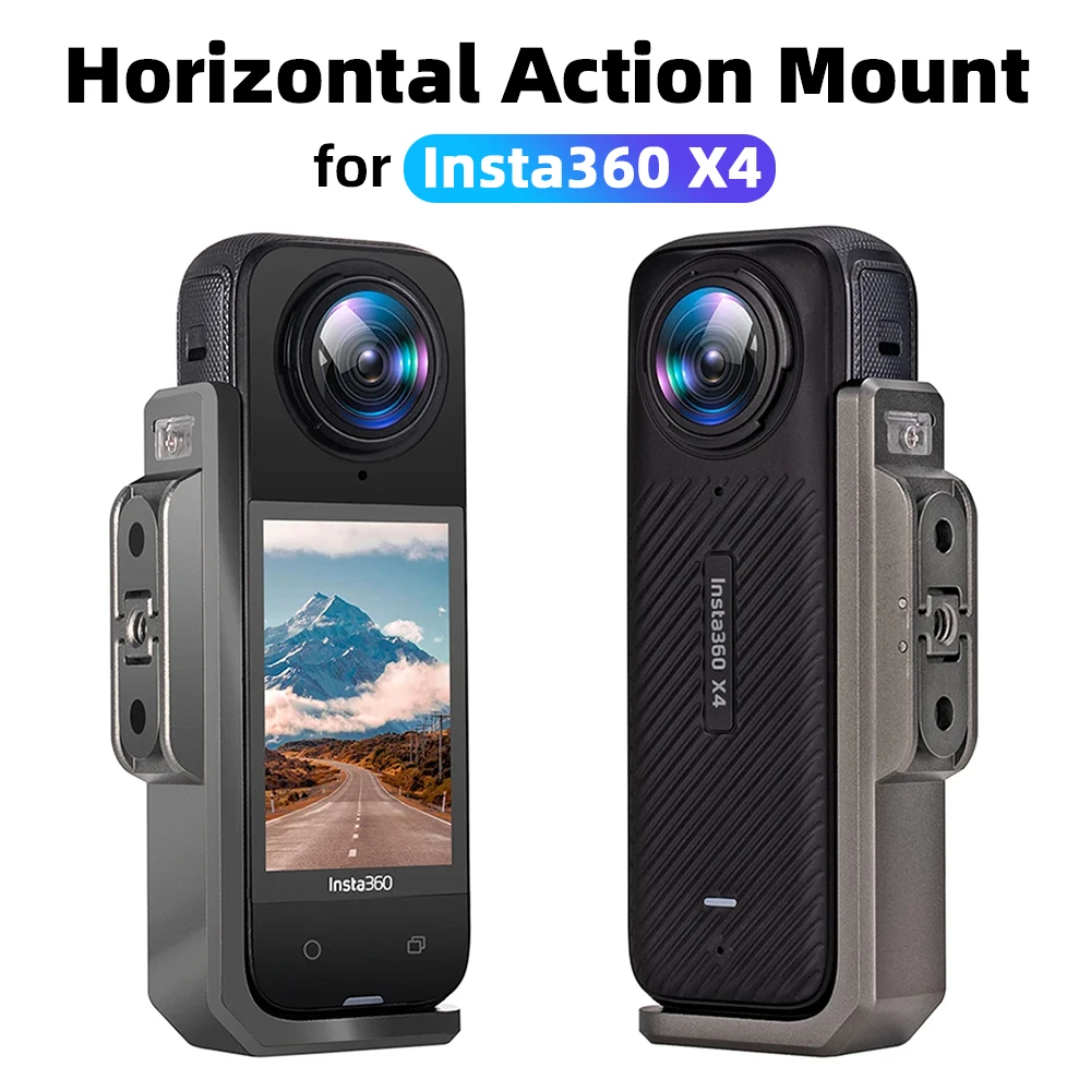 Husxh Horizontal And Vertical Racing Stand For Insta360 X4 Accessories Magnetic Extension Adapter Quick Release Mount Photo Support