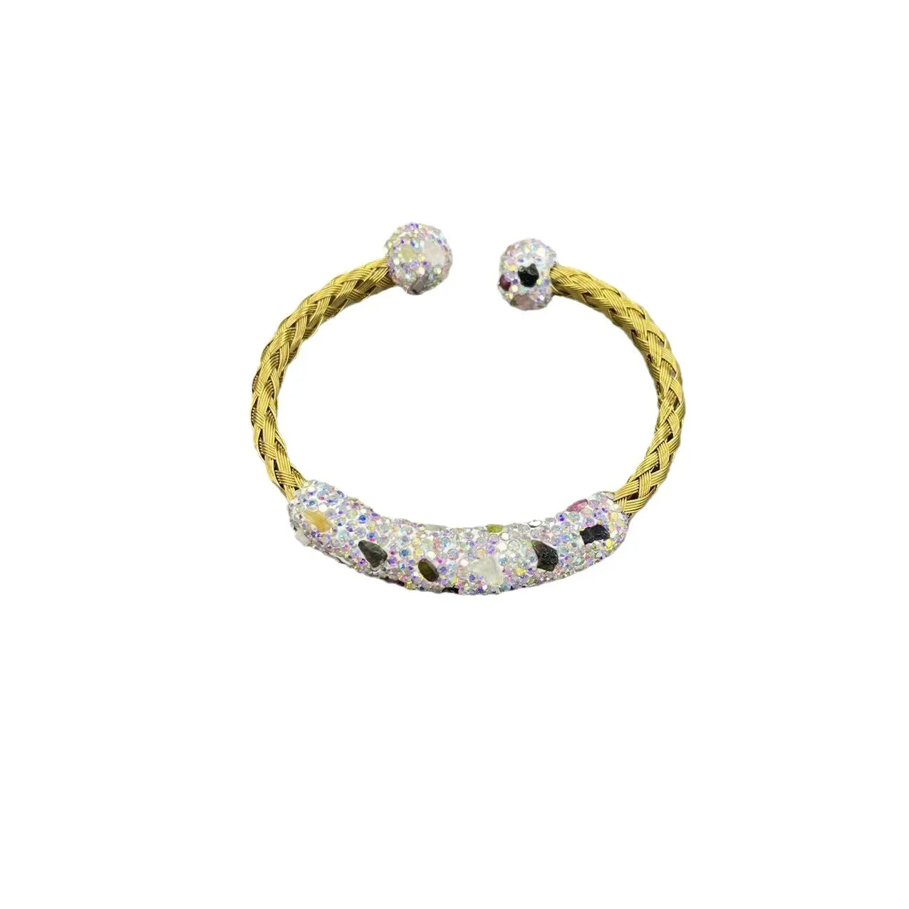 天然トルマリンブレスレット,色が変わる宝石,象眼細工,ステンレス鋼