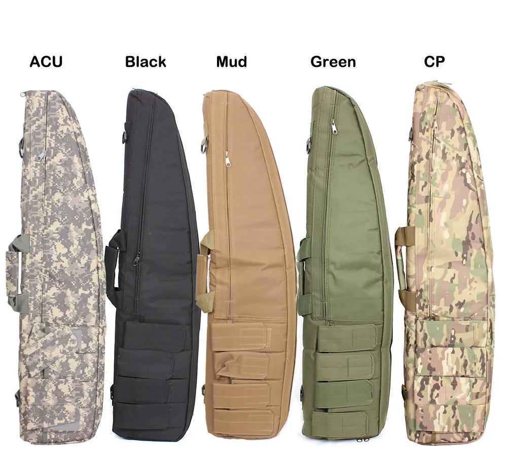 

118CM Long Hunting waterproof Rifle Bag Case Heavy Duty Shot gun Carrying Shoulder Bag Tactical Molle Fishing HandBag Holster