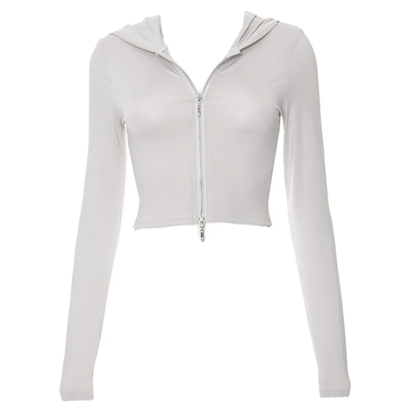 Sweat à Capuche Zippé Femme - Coupe Confortable, Uni, Manches Longues | Streetwear, Sport, Danse, Voyage, Décontracté