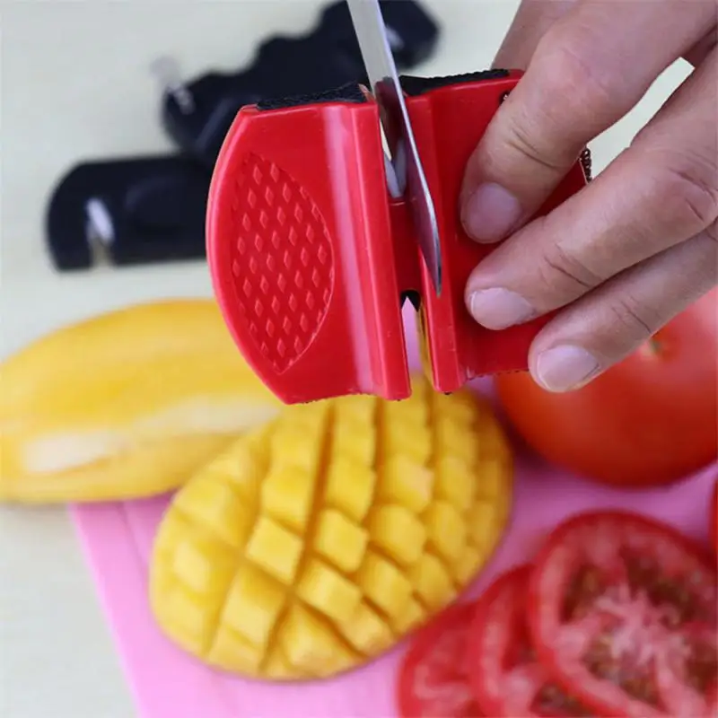 Portable Knife Sharpener Pocket Ceramic Sharpen Tool Scissor Sharpen Gears Fish Hook Sharpener Outdoor Multi-Functional Tools