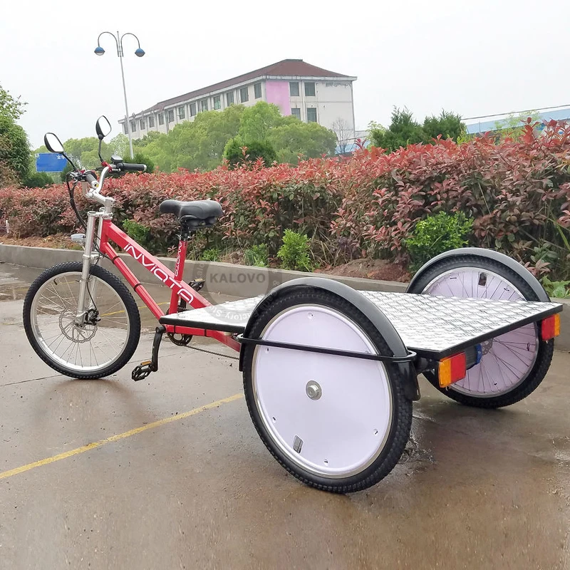 Heavy Load Three Wheel Electric Flatbed Tricycle Two Rear Axle Cargo  Tricycle For Sale - AliExpress