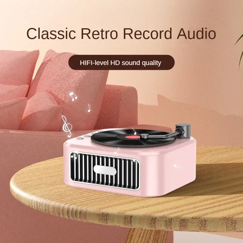 Mini Bluetooth Speaker Retro Mini Speaker Wireless High Sound Quality Subwoofer Audio 6