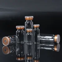 (100pcs) 2ml 5ml Vials with Rubber Stopper Flip Off Caps or Al Caps Glass Bottles 1