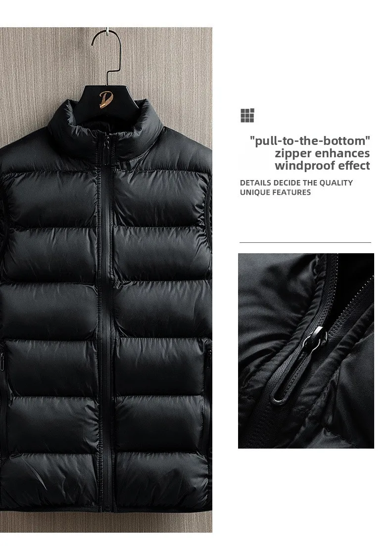 Large Size Winter Vest Wearing Example 3
