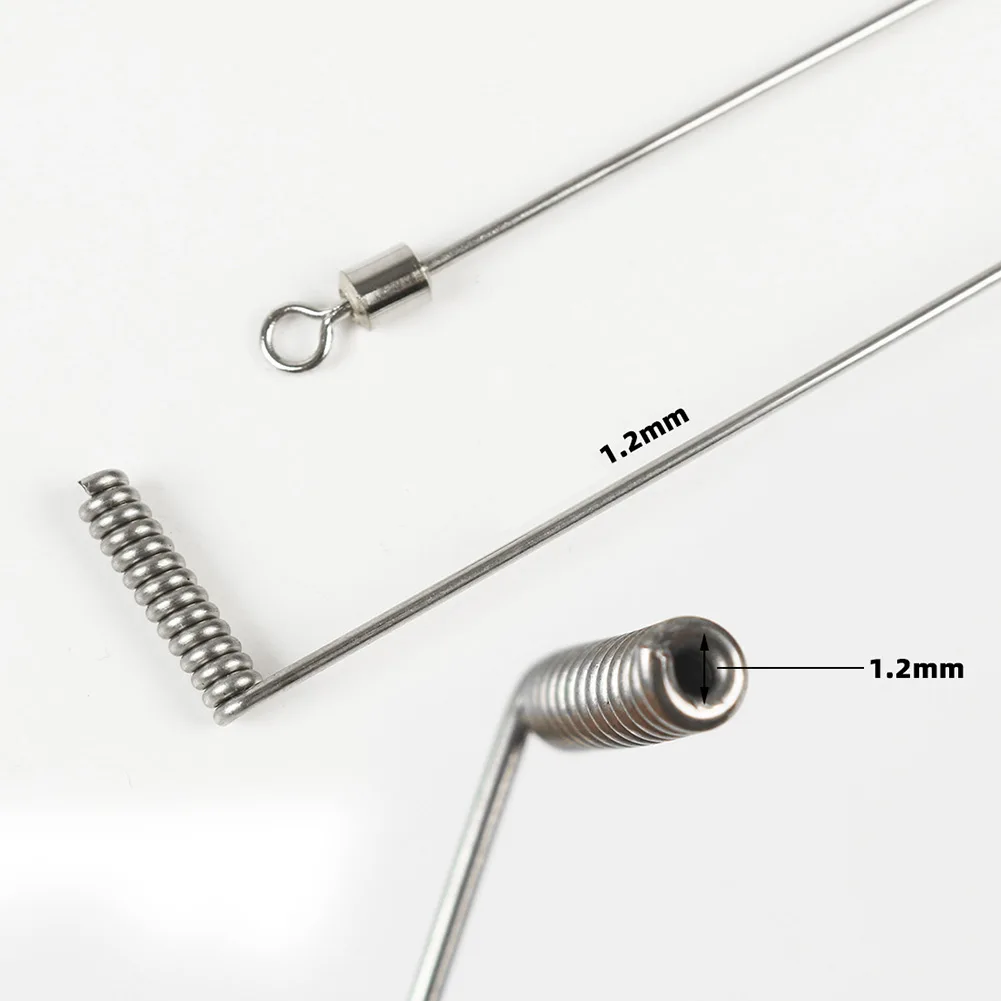 

Fishing Tools Tube Chain Hooks Sea Pole Hook Split Hook Wire Splitter Wire Stainless Steel String Hook Functional