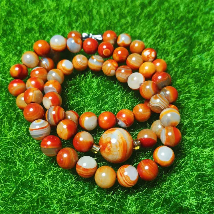 

Natural Raw Ore Genuine Warring States Red Agate Tower Chain Necklace Women's Fashion Versatile Jewelry