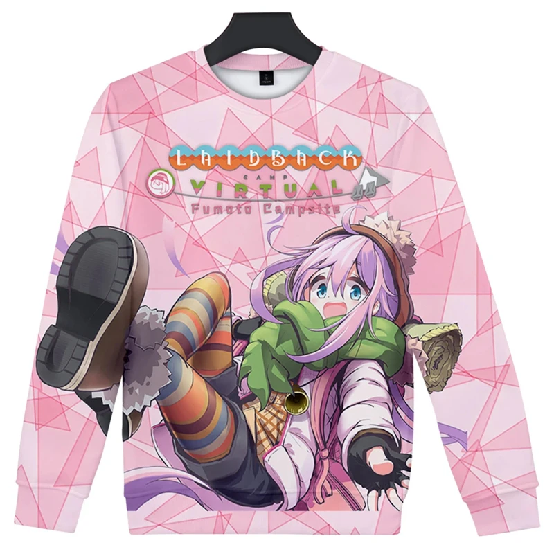 

Outdoor Comedy Anime Yuru Camp△ 3D Printed Graphic Sweatshirts Harajuku Fashion Boy Pullovers Kawaii Girls Tracksuit Y2k Tops