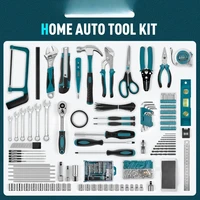 379-PCs Home Tool Kit - Protable Complete Household and Auto Repair Tool Set - Hand General Basic Tool Box Storage Case 2