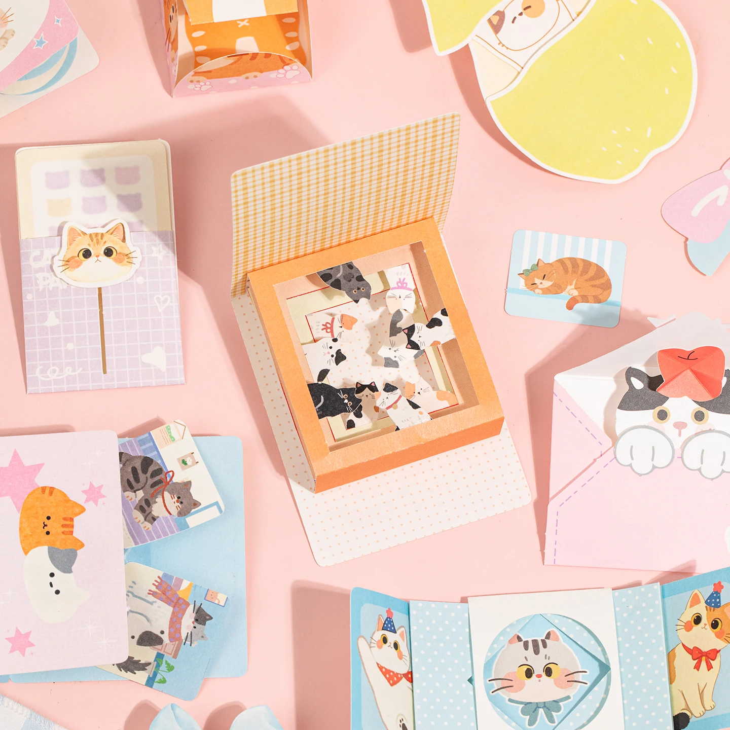 20 Pcs Kawaii Ins 종이 카드 DIY 장식 아이돌 포토 카드 스크랩북 일기 배경 콜라주 재료 종이 문구