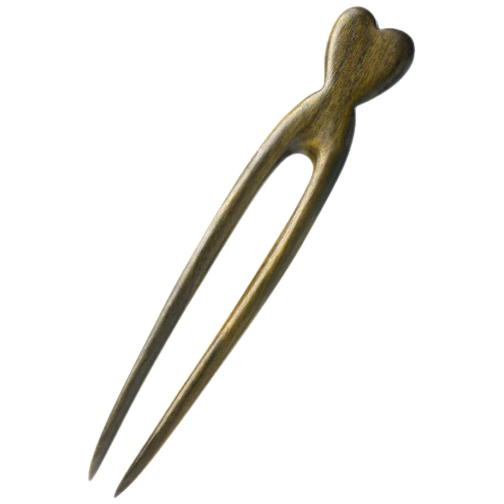 

Love Hairpin U Shaped Pins Hairpins for Women Clips Decor French Wood Carving Stick Thick