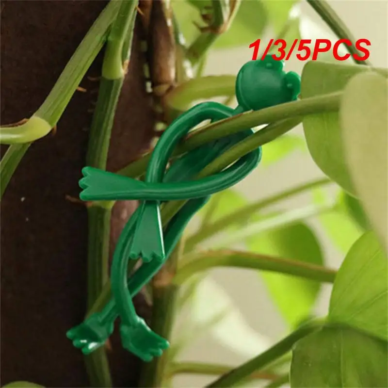 

1/3/5PCS Frog Plant Ties Garden Plant Auxiliary Plant Branch Correction Growth Direction Tie Reusable Wire Clips Vegetation