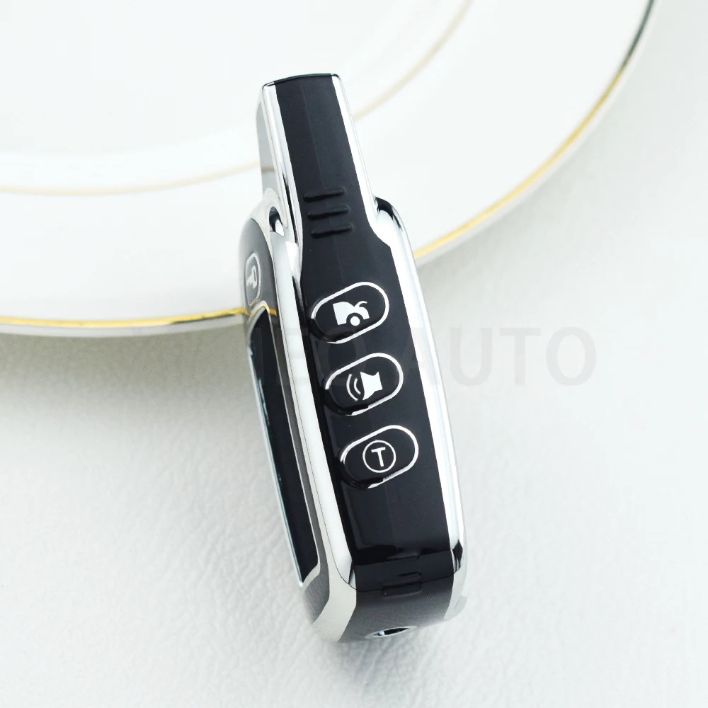 TPU LCD Key Case for Two-Way Car Alarm Remote Control Fobs