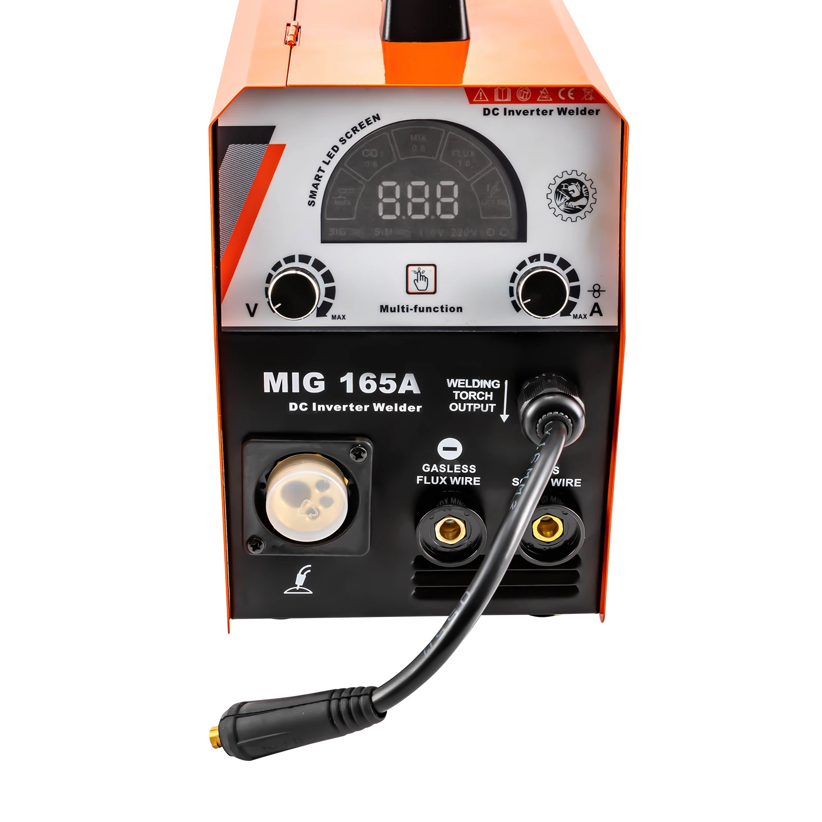 180A/165A MIG Welder ARC Welding Machine 110/220V Dual Voltage  MMA/MIG/TIG Flux Core Wire 6