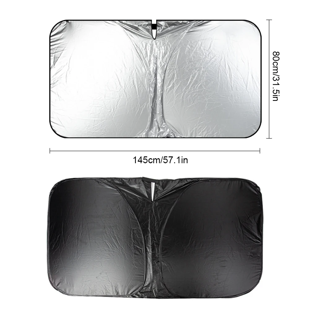 Foldable Windshield Sun Visor Windshield Sun Shade UV Protection Front Window Blocker Anti-infrared For Auto SUV Truck