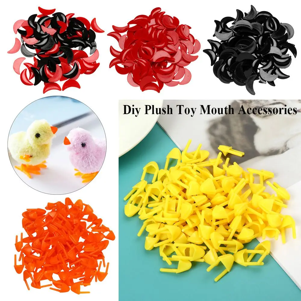 

Cute Toy Accessories Diy Doll Making 10x26mm/18x10mm Plastic Mouth Chicken Animal Mouth Doll Mouth Lips Accessories