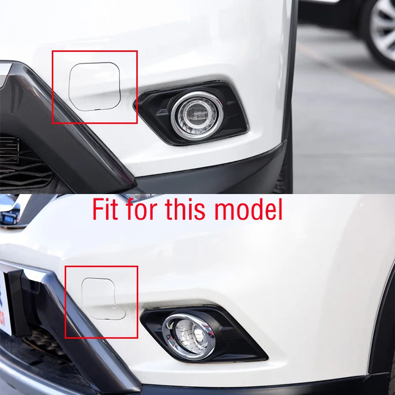 Car Front Bumper Tow Hook Cover Cap Trailer Hauling Eye Cover Lid For Nissan X-Trail XTrail T32 Rogue 2014 2015 2016 5