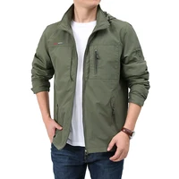 2024 Autumn Men's Windbreaker Jackets Waterproof Windshield Jacket Men Military Hooded Water Proof Wind Breaker Casual Coat Male 1