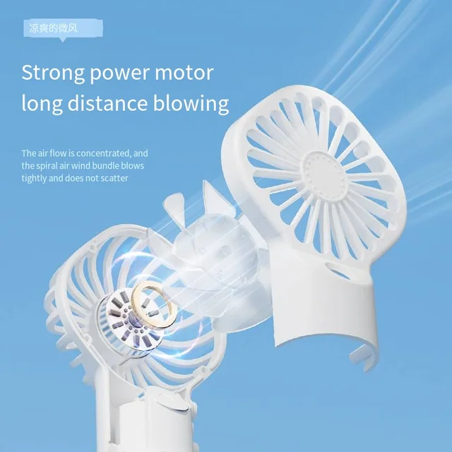 New Models Handheld Mini Fan USB Rechargeable Portable Humidifier Mist Cooler Cooling Spray Humidifier Fan for Home/Office/Dorm 6