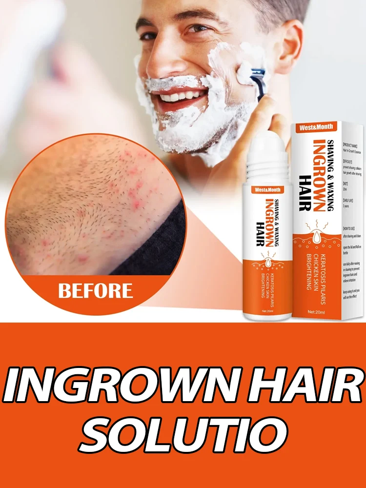 

After Shave Serum Razor Bump Stopper for Men Women Waxing Ingrown Hair Remover Reduce Redness Skin Soothes Moisturizes Solution