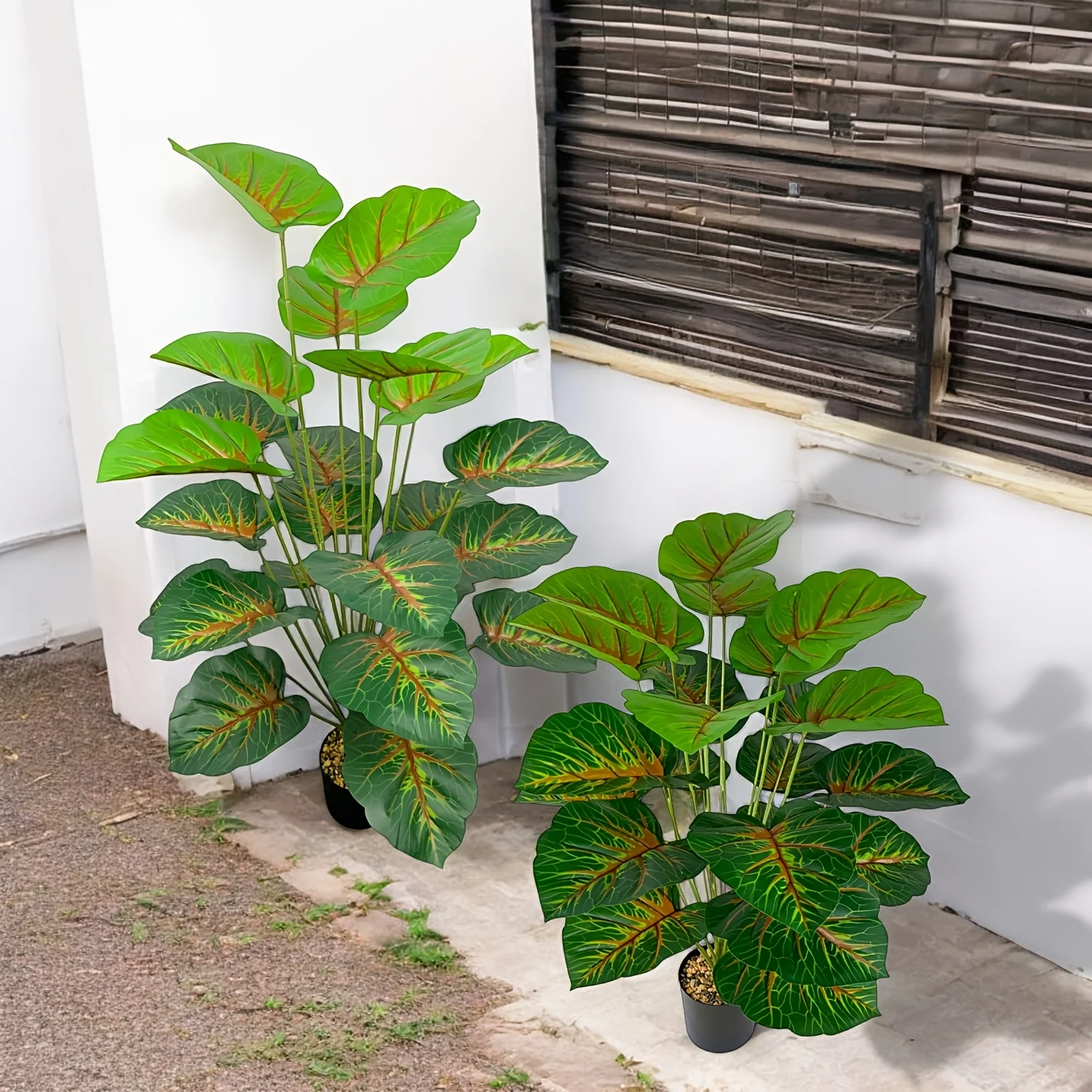 1Pcs artificial green plant red root and leaf home decoration use artificial plants to create your green spaceartificial plant