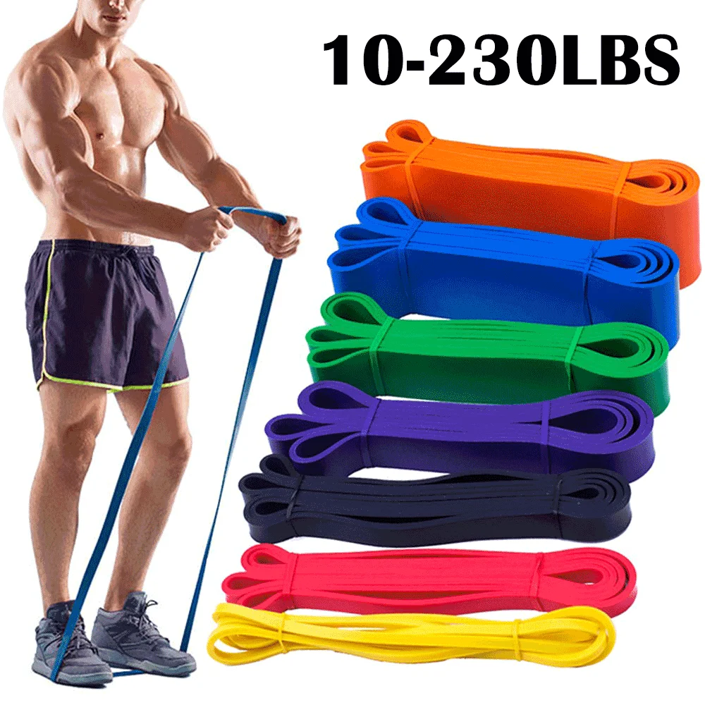 10240Lbs Heavy Duty Latex Resistance Band Elastic Fitness Band