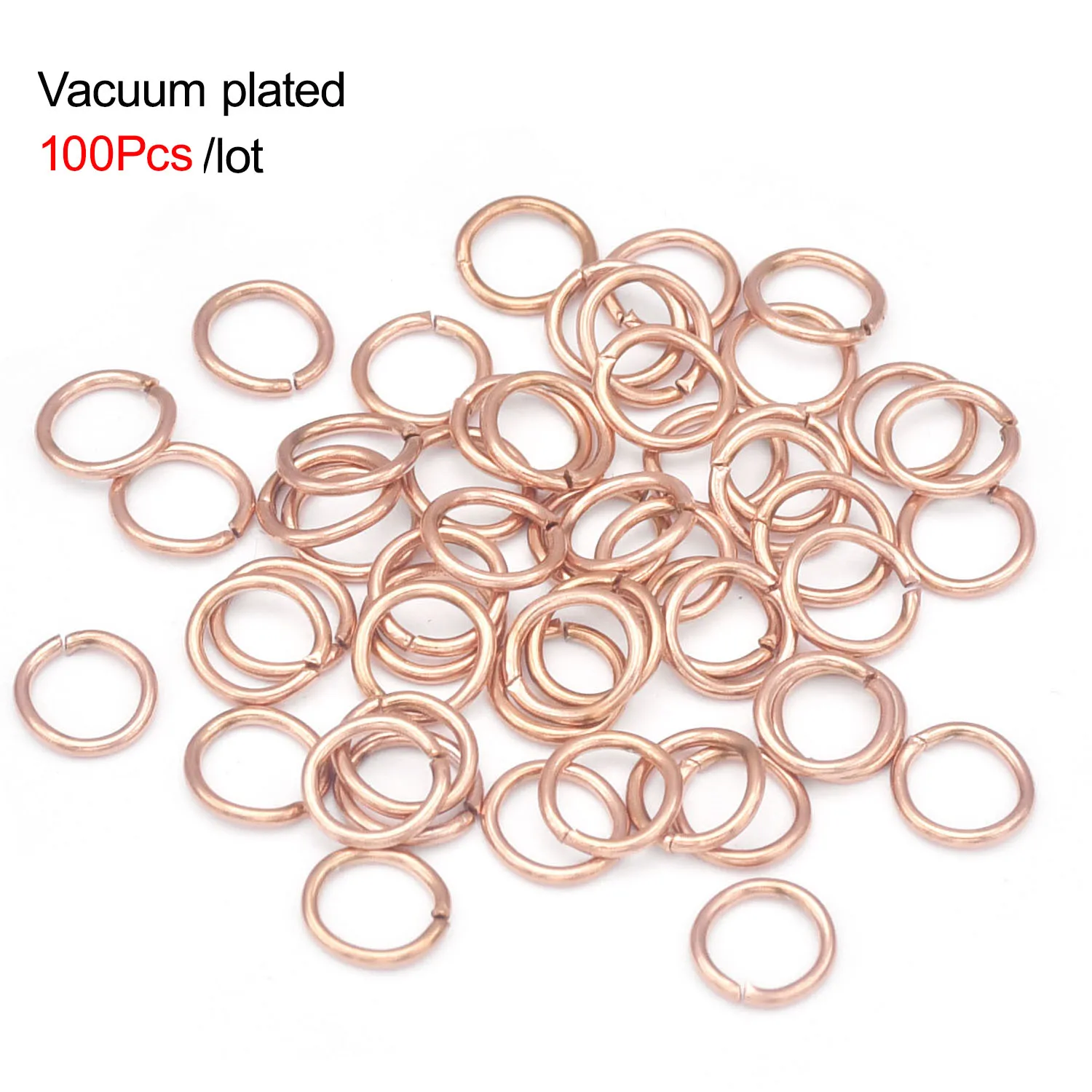 100-200Pcs 4mm 5mm 6mm 7mm 8mm 10mm Stainless Steel Split Rings Open Jump Rings Connectors for Jewelry Making split rings