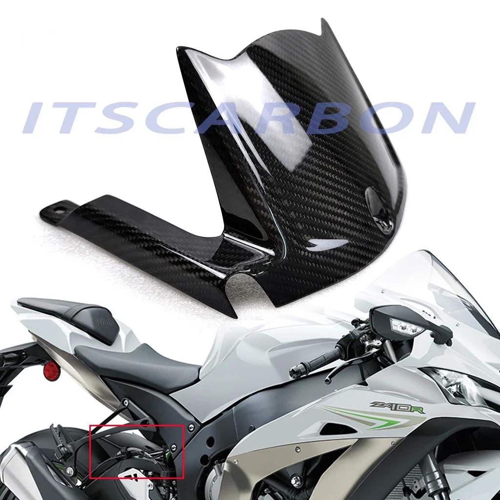 

For Kawasaki ZX10R ZX 10R 2011-2018 2019 2020 2021 3K Carbon Fiber Motorcycle Accessories Front Rear Fender Splash Mudguard