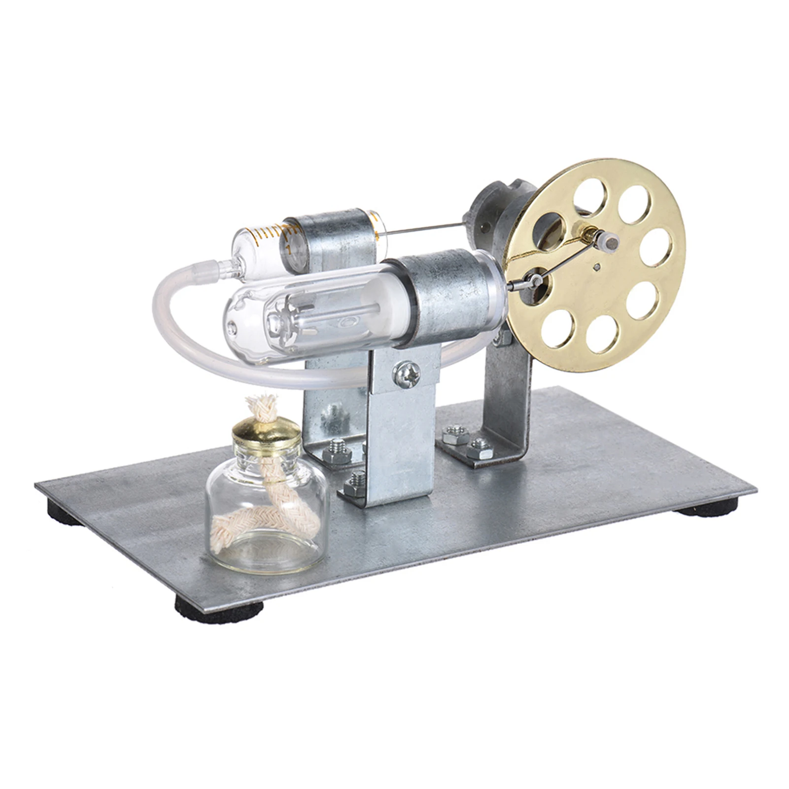 【Sale】Mini Hot Air Stirling Engine Motor Model Stream Power Physics Experiment Educational  Physics Experiment