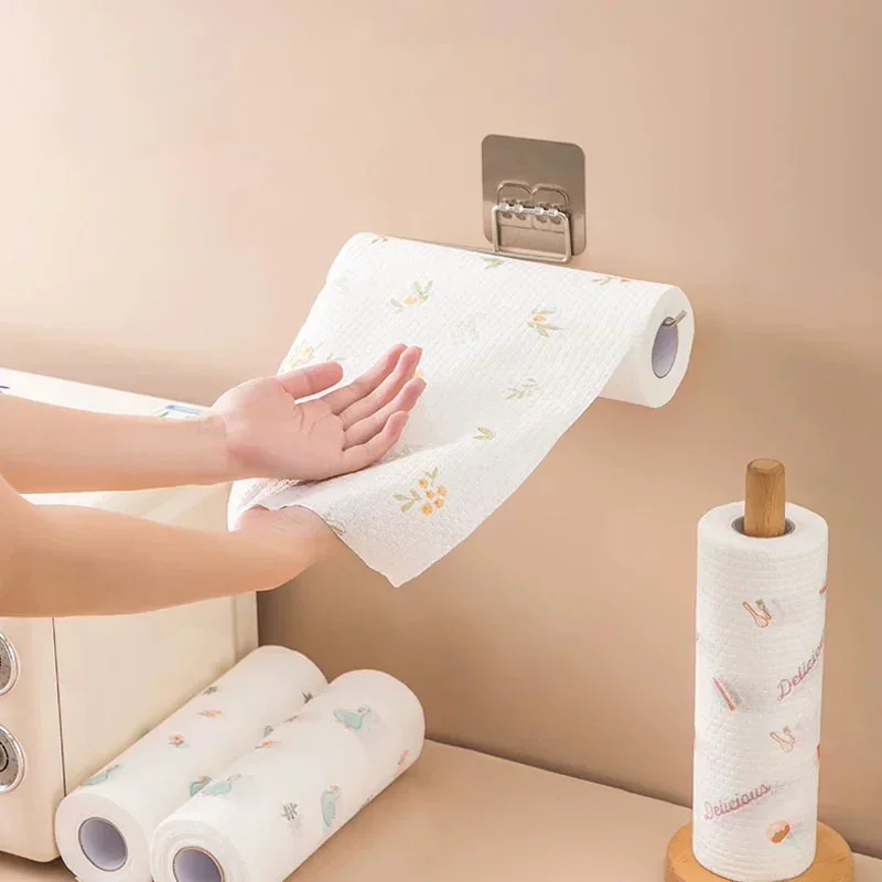 Reusable Cleaning Cloths Household Kitchen Disposable Rags Non-woven Dish Rag Wash Paper Towels Non-stick Oil Dishcloths Wipes