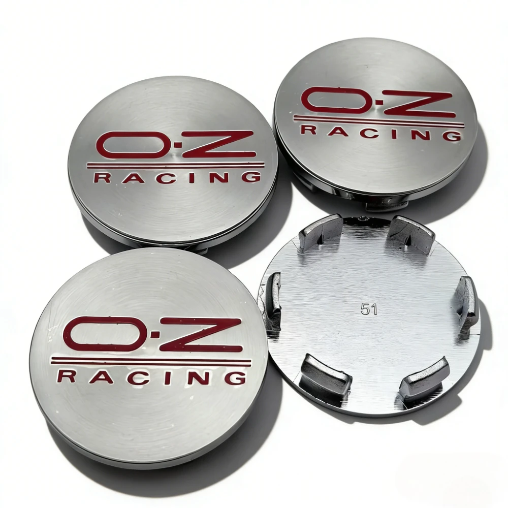 4er-Set OZ Racing Logo Emblem Radnabenkappen 51MM Clips 46MM Radnabenkappen O.Z Emblem Felgenkappen Staubschutz Auto Zubehör – Detail 9