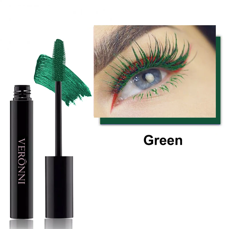 لون ماسكارا الرموش إطالة الماسكارا 4D ألياف الحرير...
