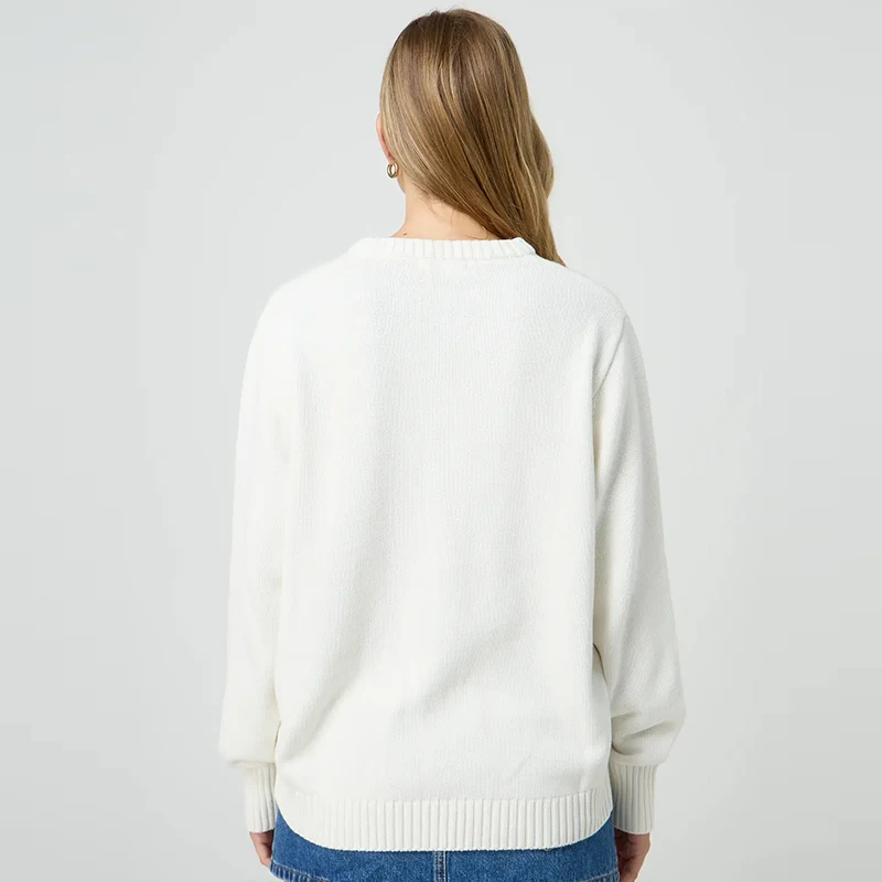New printed men's and women's casual sweater Europe and the United States fashion street knitting sweater