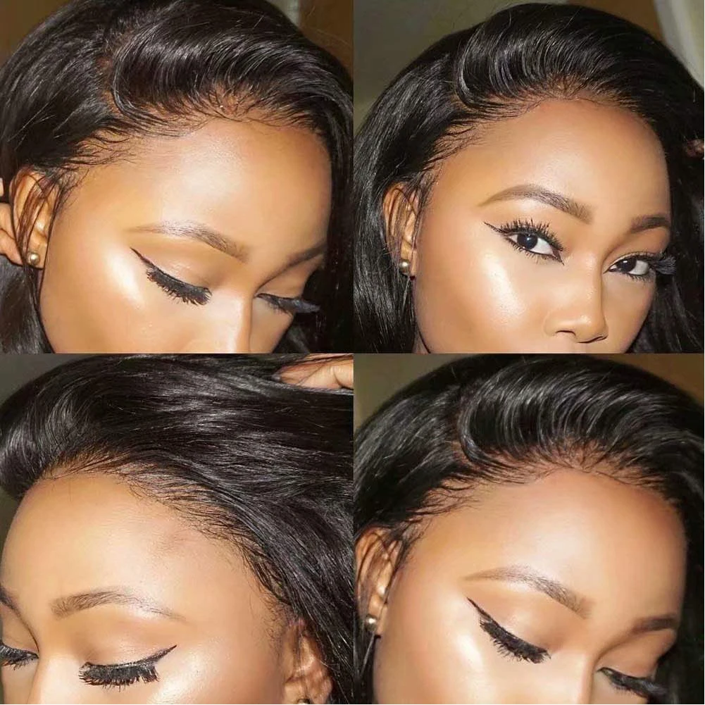 Brasileiras do Cabelo Humano das Perucas Onduladas para o Cabelo de Remy para Mulheres Ondulada do Corpo da Cor Natural de Aimeya Perucas Onduladas Peruca - 13x6 13x 4 5 Computers & Electronics