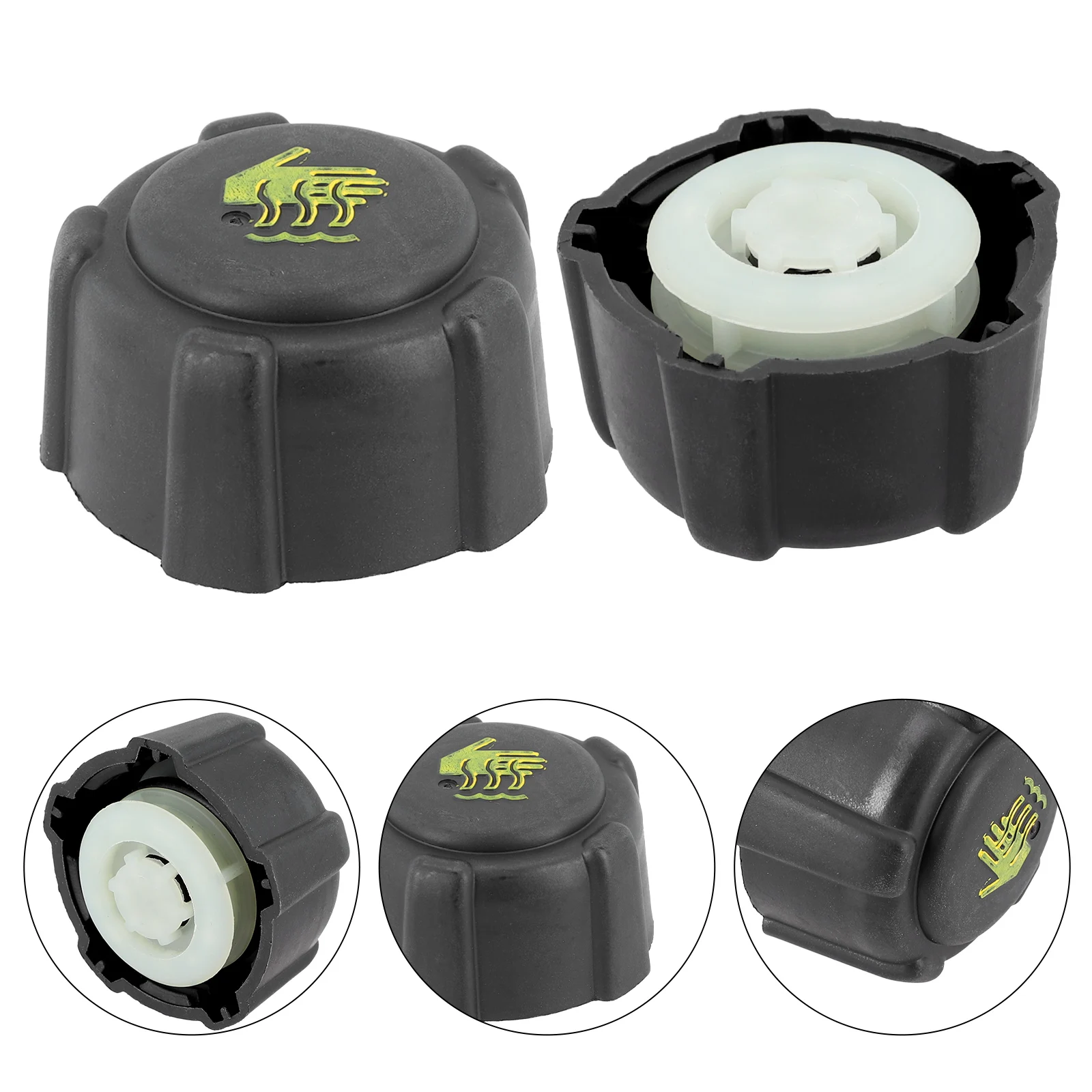 Tapa de tanque de agua para radiador de coche, accesorio práctico de alta calidad, color negro, 04408066, 7700805131, 8200048024, 91166192