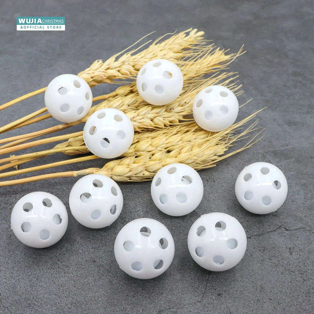 30/50/100pcs Plastic Rattle Bell Balls Squeaker Baby Toys DIY Rattle Beads Noise Maker Repair Fix Dog Plush Doll Babies Supplies 3