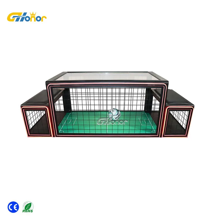 Funny Mini Child Playing Sport Under Table Soccer Sit Chair Kick Football Football Game Cage Equipment
