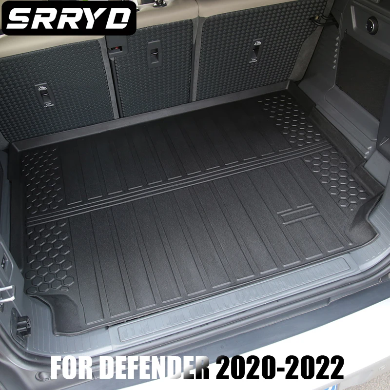 Tapis De Coffre Sur Mesure Pour Land Rover Defender 110 L663 (2020-2025) - TPE Imperméable Et Antidérapant