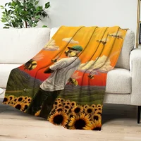 Singer T-Tyler The C-Creator Chromakopia Blanket Plush Nap Sofa rug for Living Room Office Bed Birthday Home Travel Kid Gifts 1
