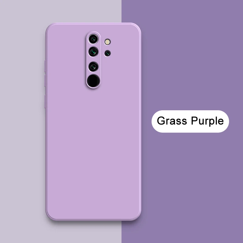 Original Square Liquid Silicone Cute Case - Full Protective Back Cover