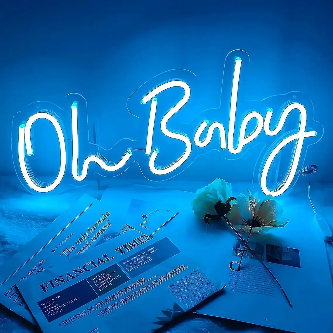 

Неоновая вывеска Oh Baby, украшение для комнаты, свадебное украшение, неоновая вывеска на заказ, Настенный декор, украшения для дня рождения, домашний декор