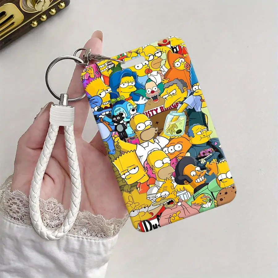 The Simpsons Cute Homer Retractable Card Holder with Lanyard – Child-Friendly ID & Badge Case