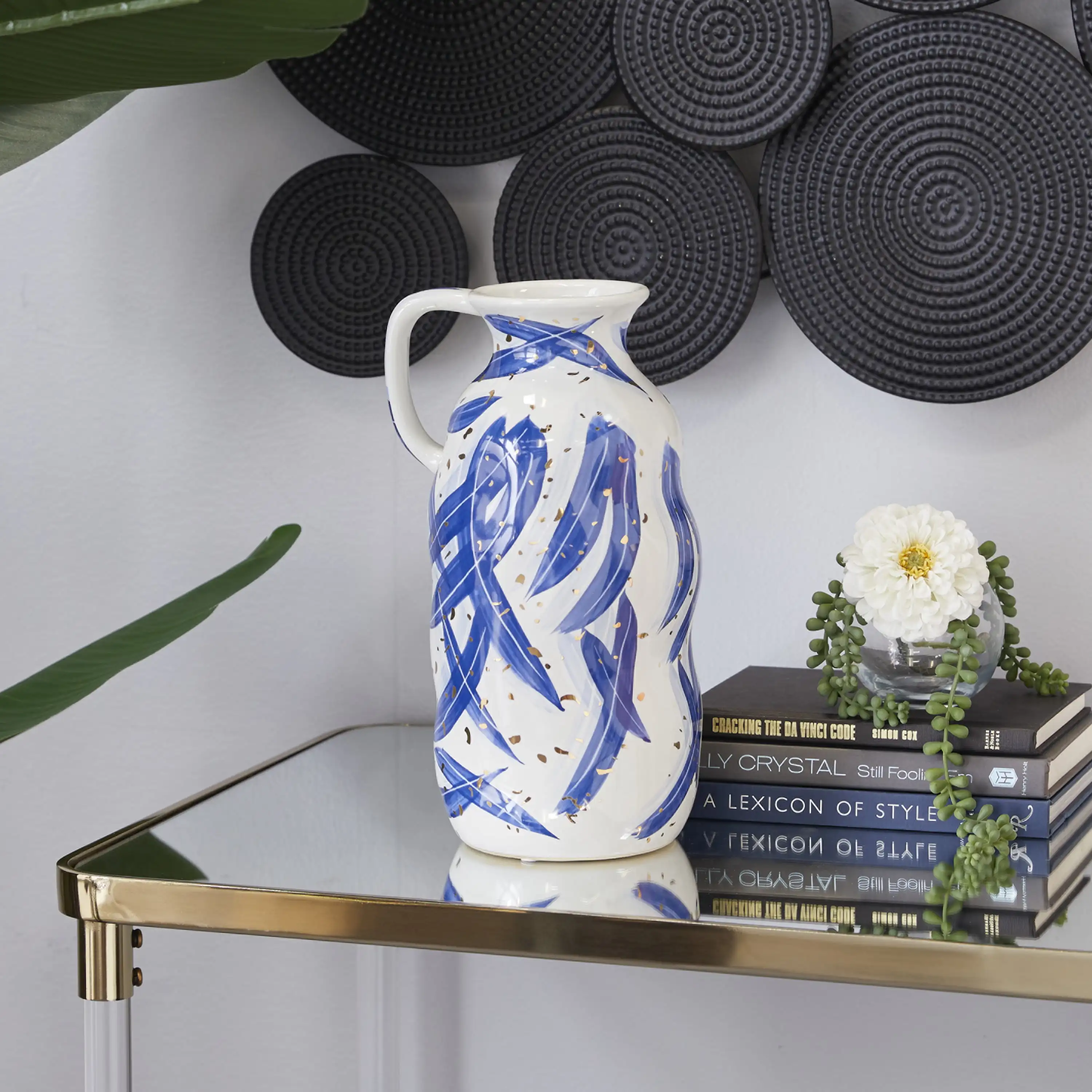 

Blue Ceramic Contemporary Vase