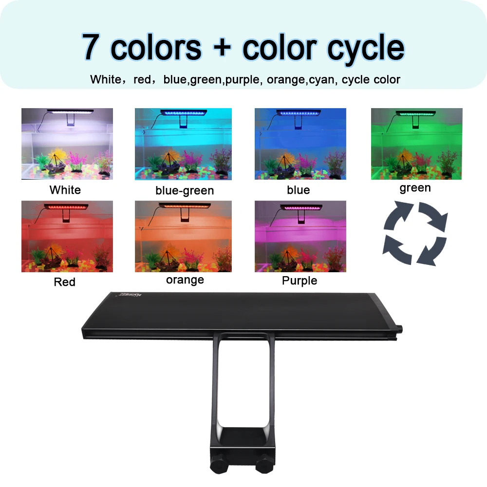 110V-240V 24/7 Aquariums Lights Full Spectrum Adjustable LED Light Fish Tank Decoration Aquatic Plant Growth Waterproof Lighting aquarium light aquarium lamp