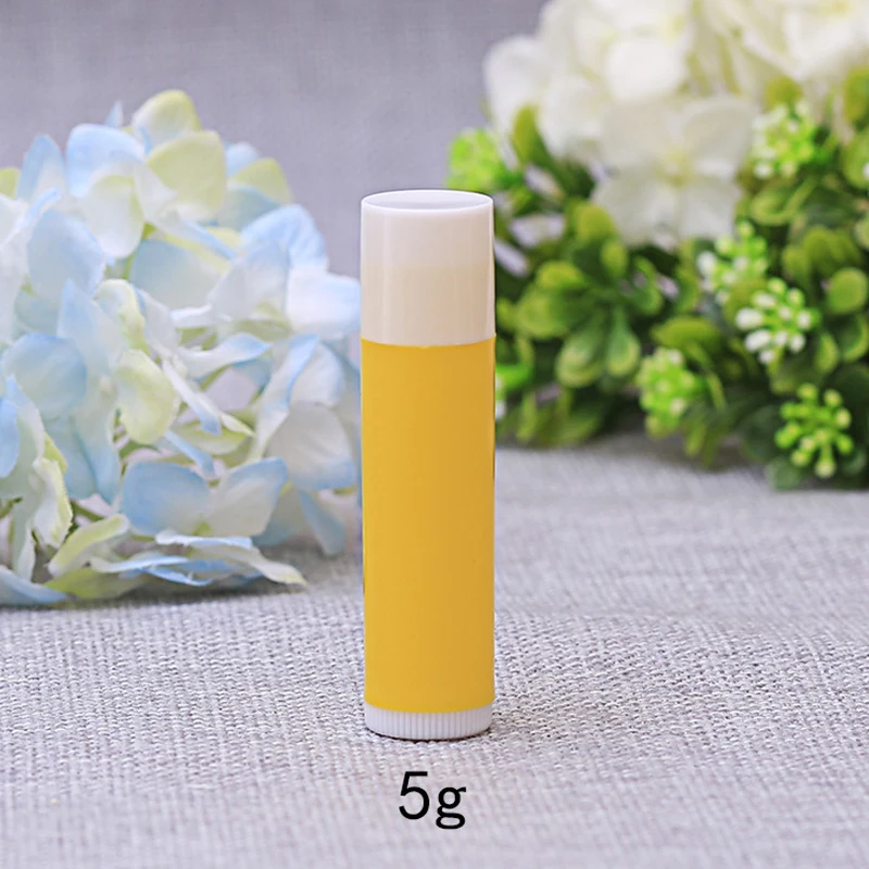 25 Tubi Portarossetto Vuoti In Plastica PP Da 5 Ml - Riutilizzabili Per Lip Balm E Gloss (Bianco)